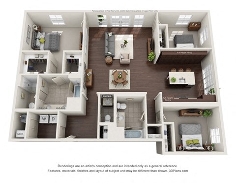 Kelmscott Park's C2 three bedroom floor plan